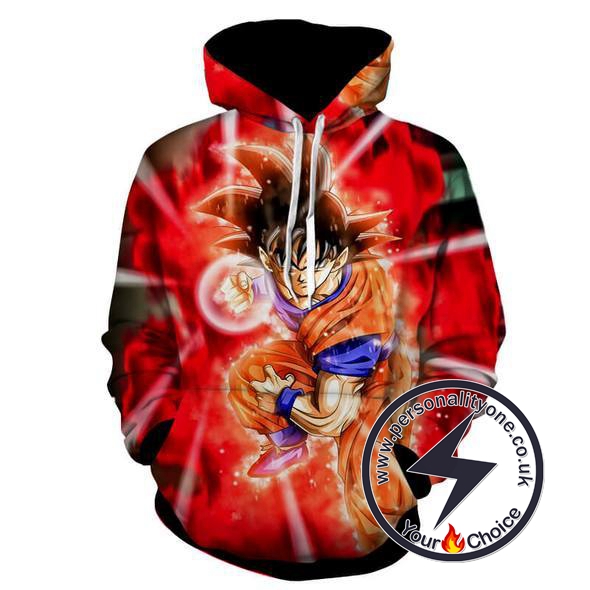 Dragon Ball Z - Goku Red Saiyan 3D - Hoodies